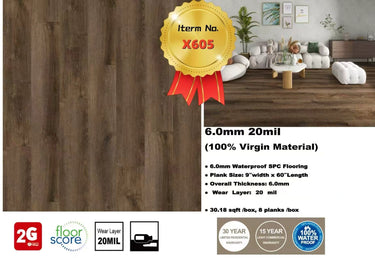SPC Flooring – Big Ben | 6.0mm | 20mil Wear Layer | Waterproof